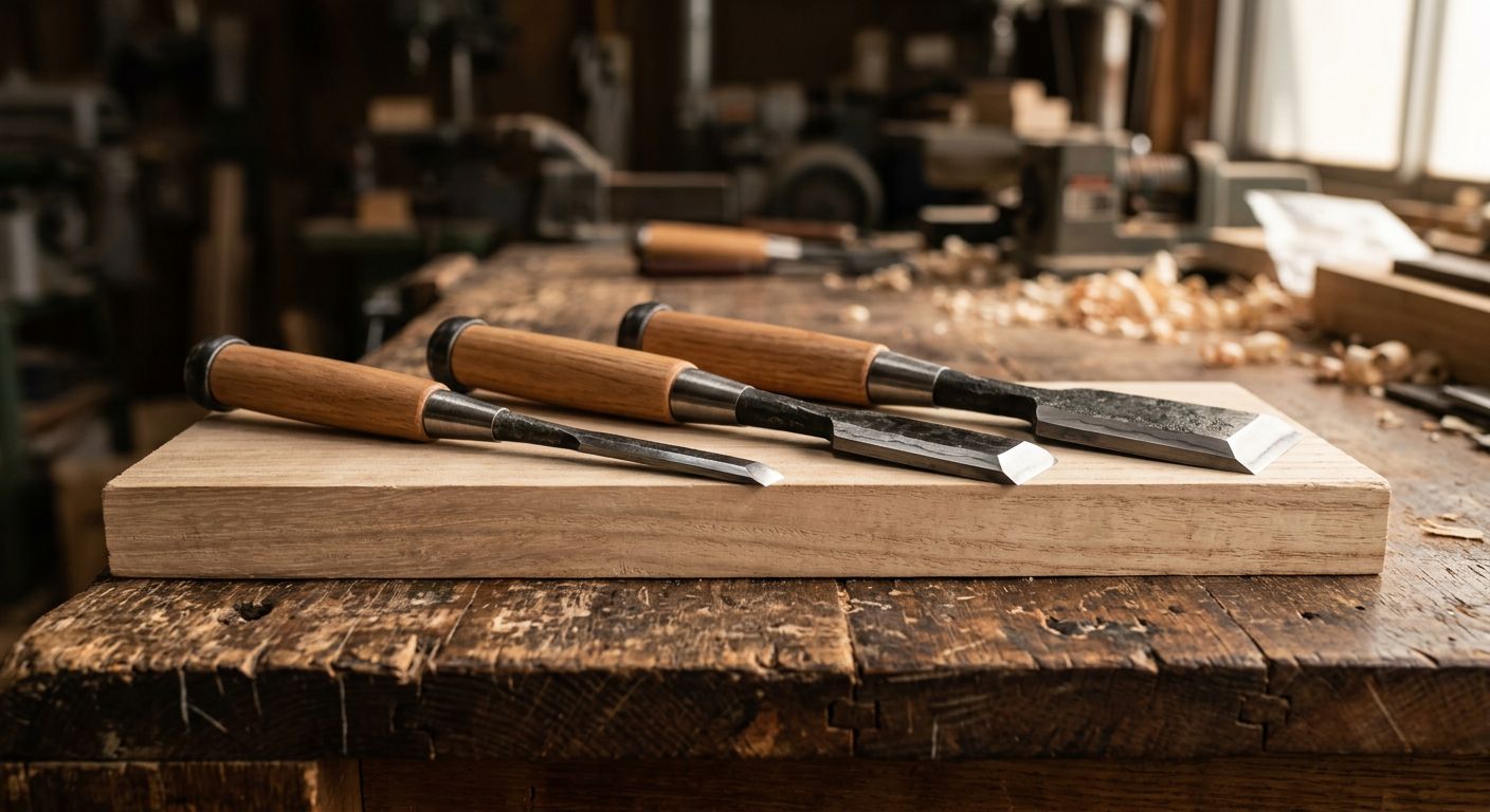 Japanese Chisel Set of 3