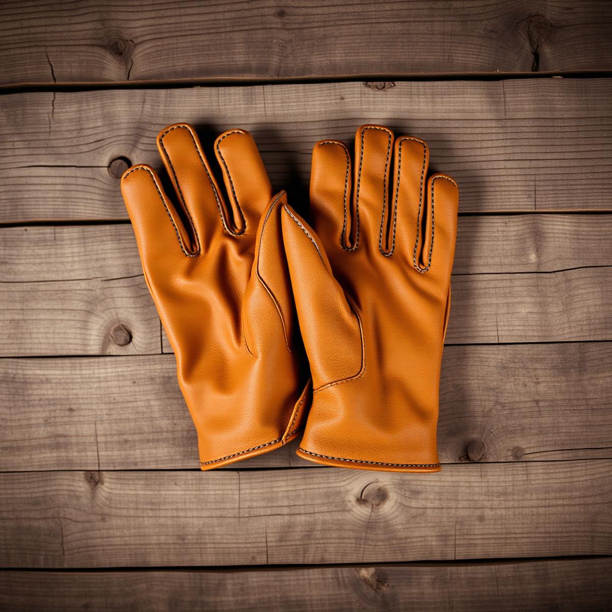Tan Leather Workshop Gloves