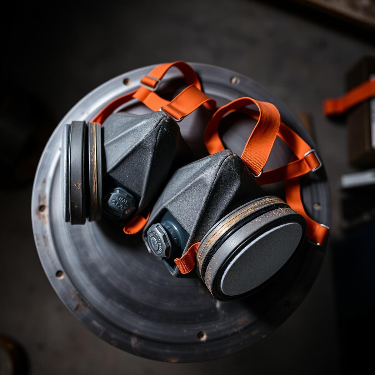 Half-Face Respirator w/ P100
