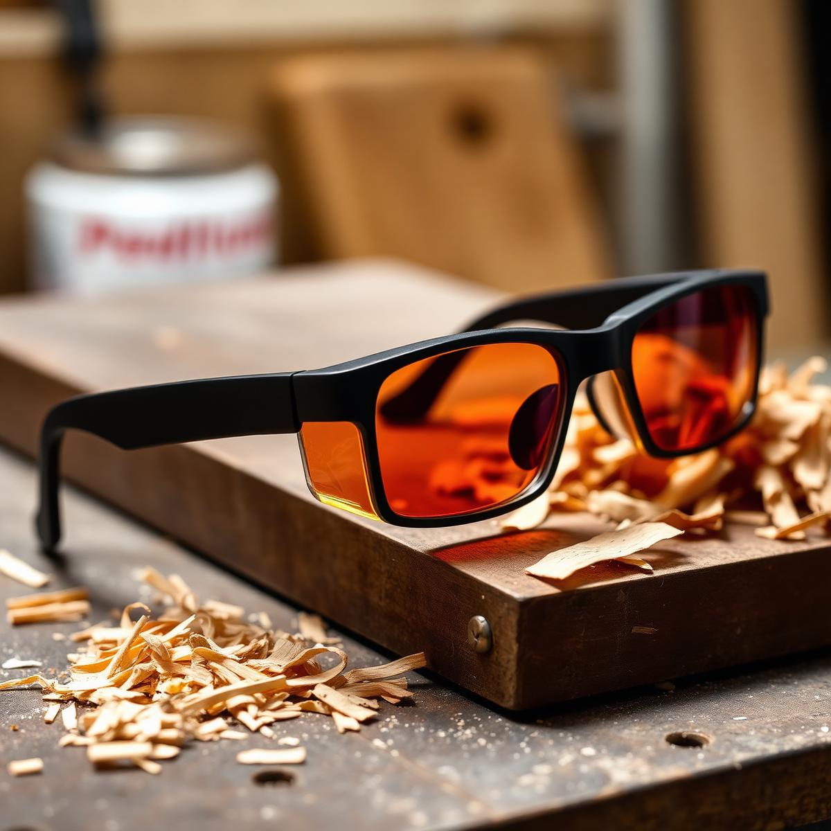 Amber Lens Safety Glasses